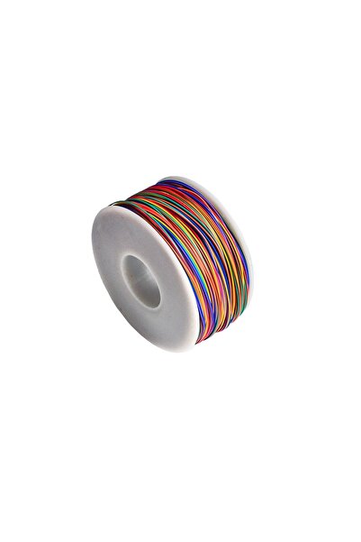 Choice كابل سلكي ملون 250 متر 30 AWG، 8 ألوان، سلك توصيل للوحة الدوائر المطبو...