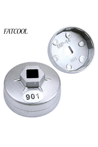 choice2 901 New 1/2 Square Drive 65mm 14 Flutes End Cap Oil Filter Wrench Aut...
