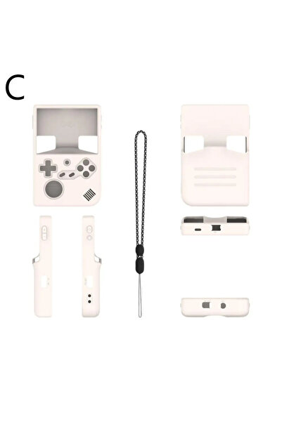 Choice1 غطاء سيليكون أبيض ناعم لجهاز ألعاب ANBERNIC RG40XXV، غطاء واقي مضاد ل...