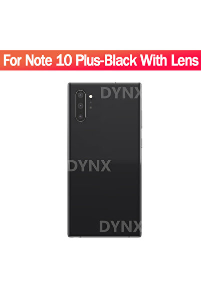 Choice1 غطاء خلفي زجاجي أسود لهاتف N10Plus، غطاء خلفي زجاجي لـ SAM-Note10Plus...