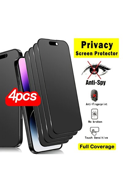 Choice23 iPhone 14 Pro Max 4 pieces Anti Peeping 4Pcs Full Coverage Tempered ...