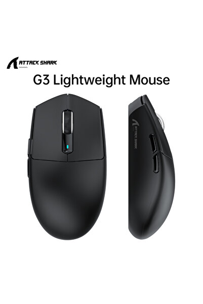 choice2 ماوس الألعاب اللاسلكي G3 Black ATTACK SHARK G3 بتقنية البلوتوث، مستشع...