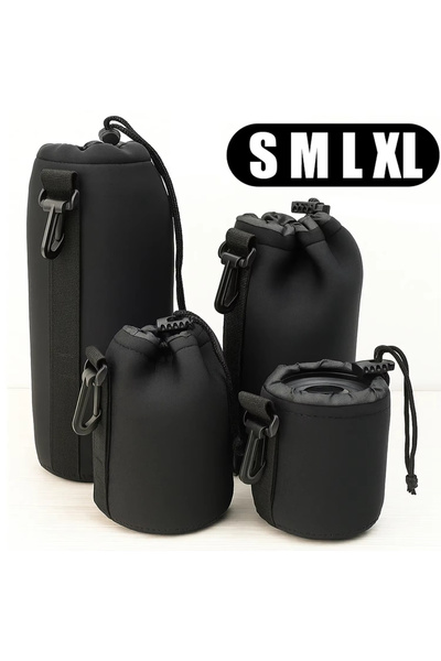 Choice8 Mixed-4PCS 1/4Pcs Camera Lens Pouch Bag Neoprene Waterproof Soft Vide...