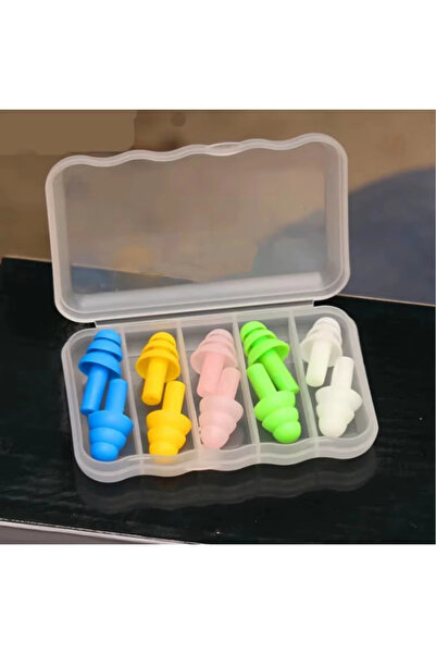 Choice5 Multi Color Waterproof Silicone Earplugs for Swimming Diving Soft Reu...