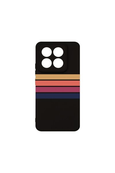 bestcase Husa pentru Xiaomi 14T, BestCase¬Æ Slim SIlicon 0.8MM, Retro Lines, ...