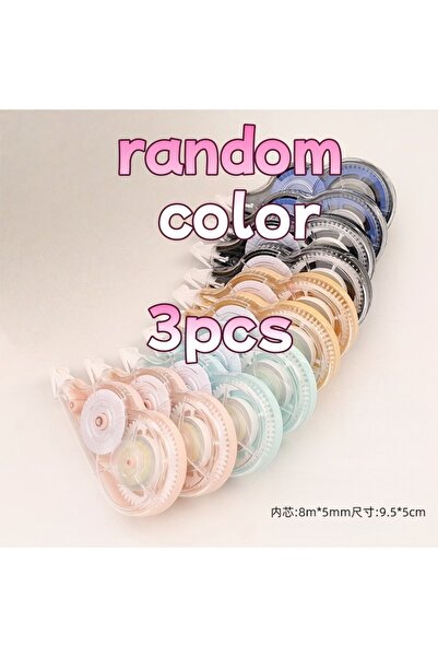 Choice1 colorful-3pcs Morandi Color Correction Tape 8-Meter Whiteout for Elem...
