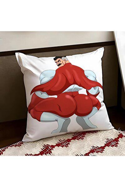 Choice18 غطاء وسادة أسود 30 × 30 سم من I-Invincible O-Omni Man، غطاء وسادة نا...