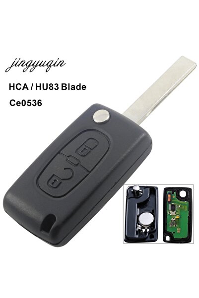 Choice jingyuqin HCA/Hu83 2 Buttons Remote Car Key For Peugeot 307 3008 308 4...