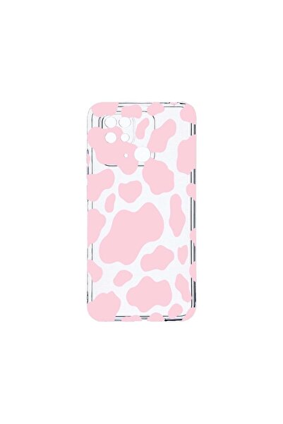 bestcase Διαφανής Θήκη Σιλικόνης 2MM, Συμβατή με Xiaomi Redmi 10C, Ροζ Αγελάδ...