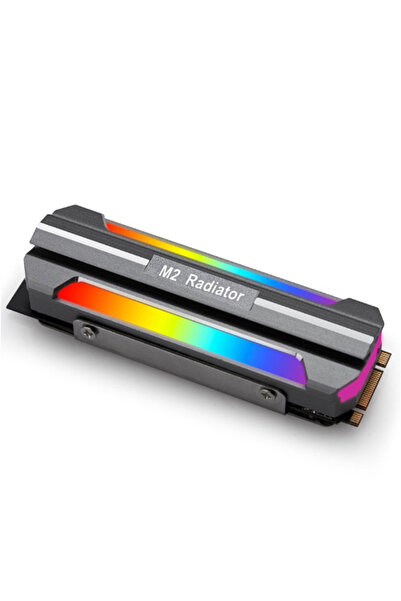 Choice مشتت حراري أسود لـ M.2 NVME SSD مع إضاءة ARGB ملونة 5 فولت 3 دبابيس، م...