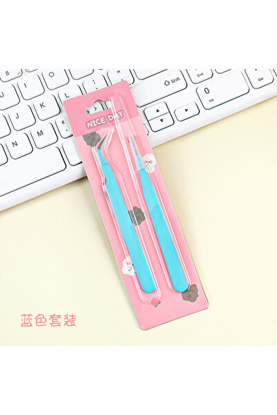 Choice B0106-5 1 pair of tweezers set, single elbow tweezers, hand account st...