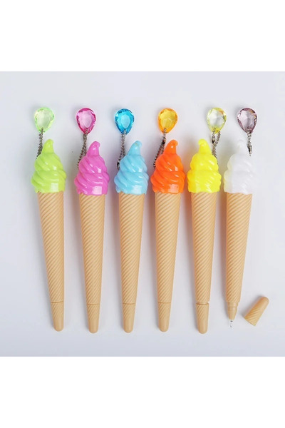 Choice 6 Pack Ice Cream Pen Cartoon Writing Cute Neutral Pen Childrens Day Gi...