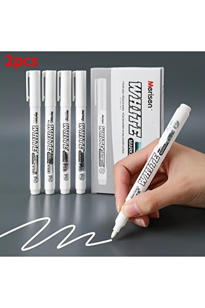 Choice white-2pcs 2 white paint waterproof markers for DIY graffiti, wood, gl...