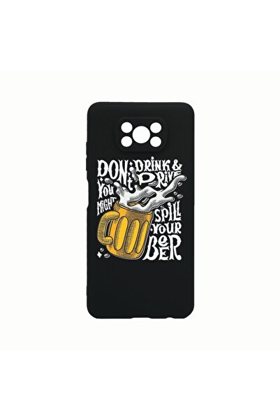 bestcase Husa Silicon, Compatibila cu Xiaomi Poco X3 Pro, Don't Drink And Dri...