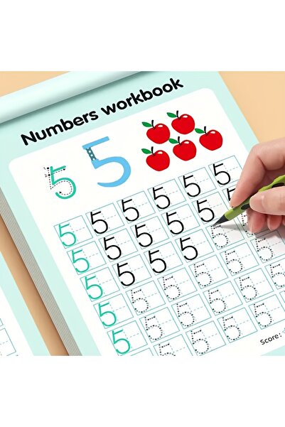 Choice 1 قطعة دفتر تمارين مكون من 48 صفحة، أرقام من 0 إلى 100، ممارسة الكتابة...