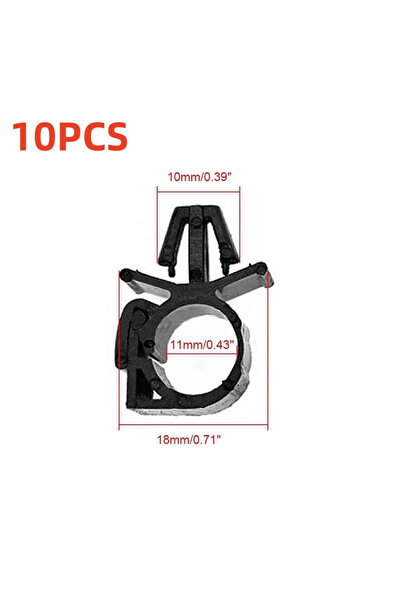 Choice1 10PCS 10Pcs Car Wiring Harness Fastener Route Fixed Retainer Clip Cor...