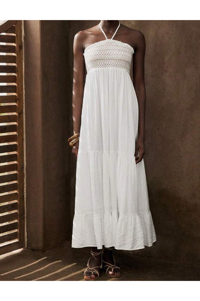 Evendi Long dress, White