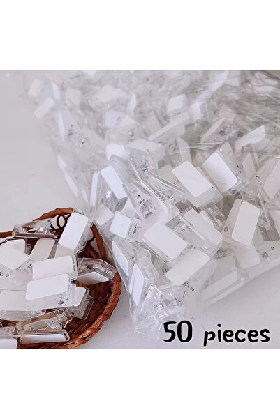 Choice1 50 of them 20/50 Acrylic plastic decorative clip with adhesive, paper...