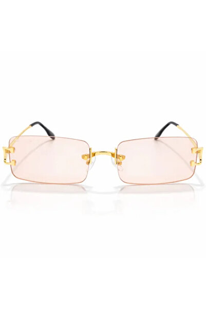 Matteo Ferari Ochelari de Soare Dama Rectangulari Fara Rama Roz UV400 – Model...