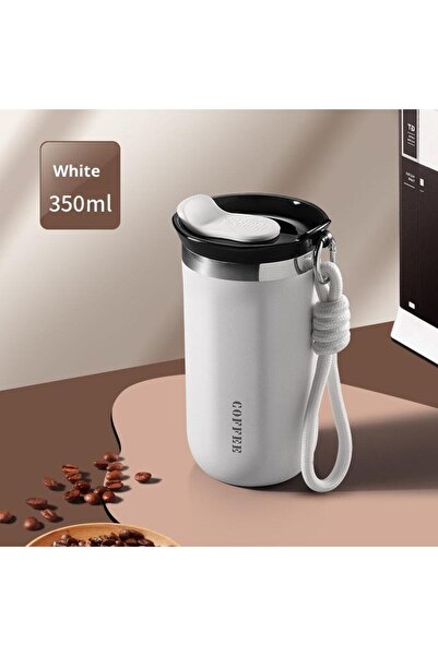Choice White 350ml 350/500ML Stainless Steel Coffee Mug Insulated Water Cup P...