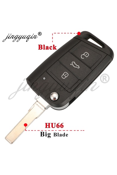 Choice6 Black HU66 jingyuqin 5GD959752A 5GD959752B Flip Remote Key MQB49 5C C...