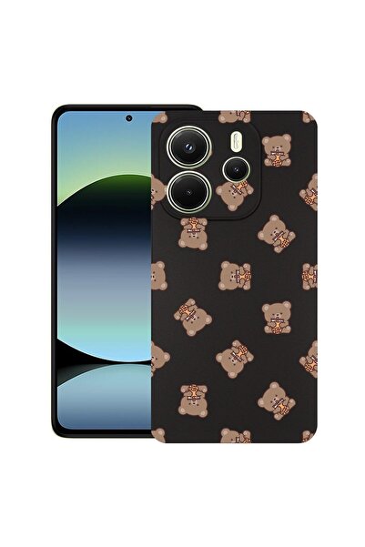 bestcase ¬Æ Husa pentru Xiaomi Redmi Note 14, Teddy Bear Pattern, Slim Silico...