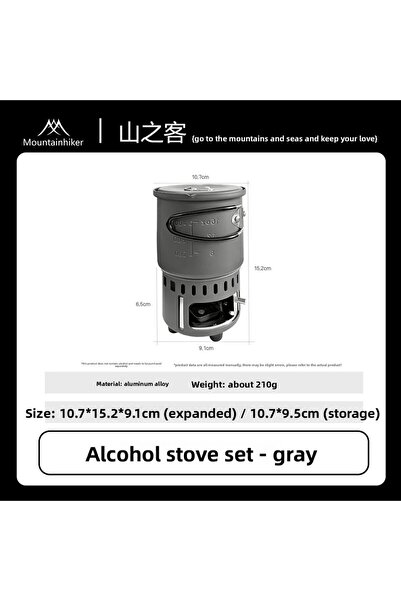 Choice Gray MOUNTAINHIKER Outdoor Portable Alcohol Stove Set Lightweight Alum...