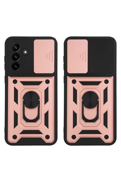 Sonique Θήκη Ring Armor CamPro για Samsung Galaxy A37 5G Ροζ Χρυσό