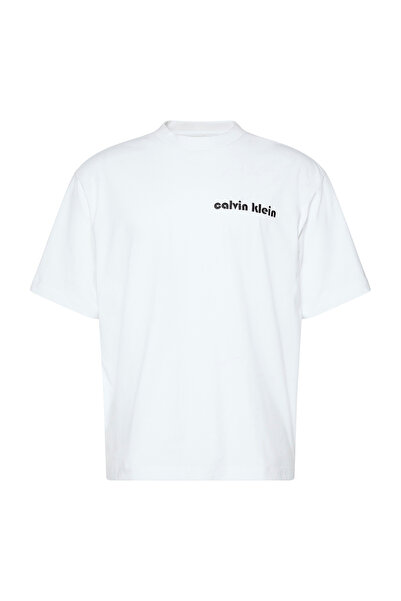 Calvin Klein Tricou bărbătesc cu mânecă scurtă, cu logo, croială lejeră, mări...