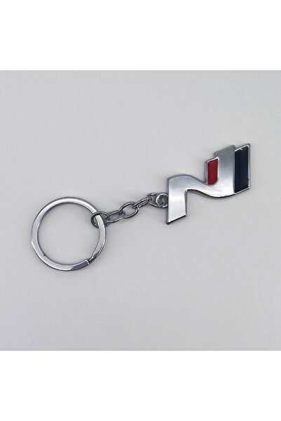 Choice1 N Chrome Black Women Man Metal N Logo Keyring Car keychain for Huynda...