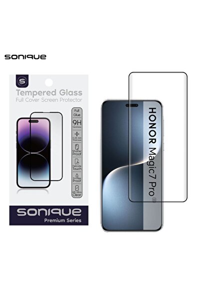 Sonique Curvy Glass Premium Series HD Full Cover 9H Honor Magic7 Pro 5G Μαύρο