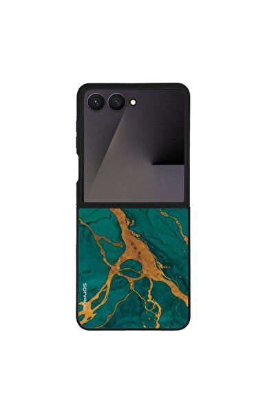 Sonique Θήκη Marble Series για Samsung Galaxy Z Flip 7 Πράσινο