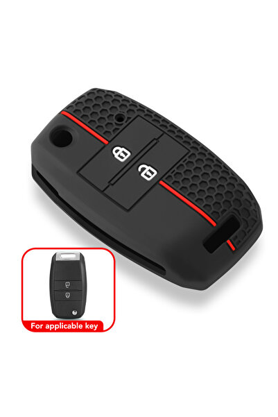Choice1 2 button Silicone Car Key Case Cover Shell Fob for KIA RIO 3 K3 K4 K5...