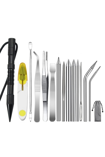 Choice5 Marlin 14PCS Black Multifunctional Paracord FID Tool Kit Stainless St...