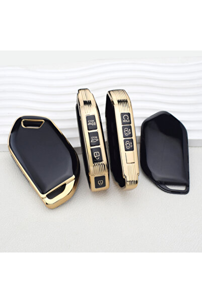 Choice غطاء مفتاح سيارة أسود بـ 4/5/6/7/8/9 أزرار لسيارات كيا كارنيفال EV9 وب...