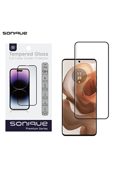 Sonique Curvy Glass Premium Series HD Full Cover 9H Motorola Edge 50 Ultra Μαύρο