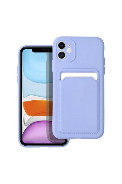 Sonique Θήκη Σιλικόνης Card Case Apple iPhone 11 Λιλά