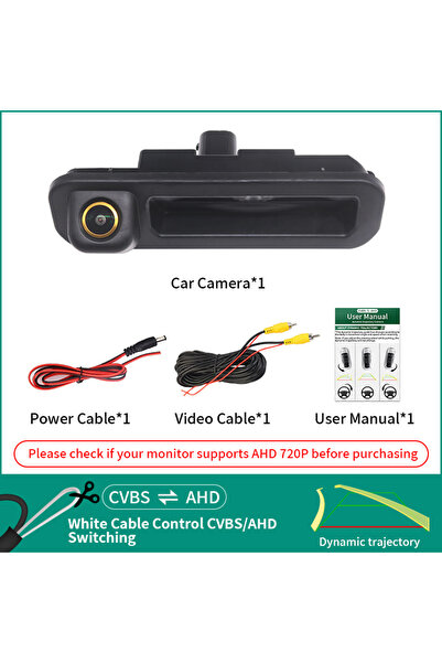 Choice 12 V Dynamic Trajectory AHD Dynamic Trajectory Car Handle Rearview Rev...