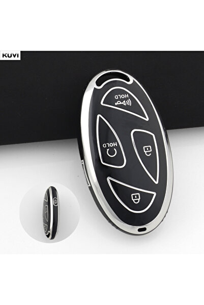 Choice13 5 BTN Black 5 Buttons TPU Car Smart Key Case Cover Shell For Hyundai...