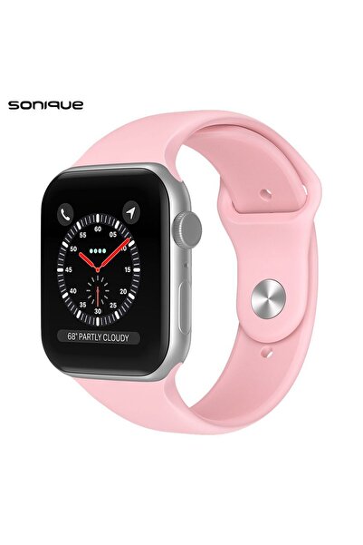 Sonique Λουράκι Σιλικόνης Soft Band για Apple Watch (38/40/41MM) Ροζ