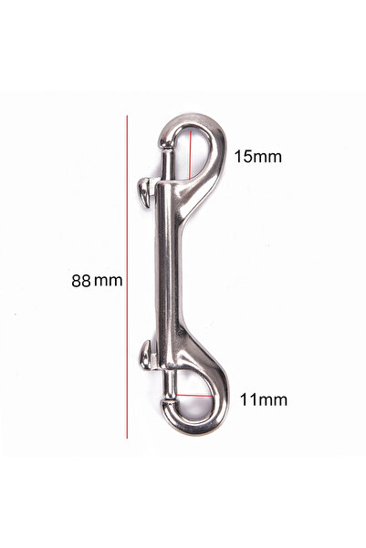 choice2 88mm 65mm/88mm/100mm Double Ended Scuba Diving Hook - Stainless Steel...