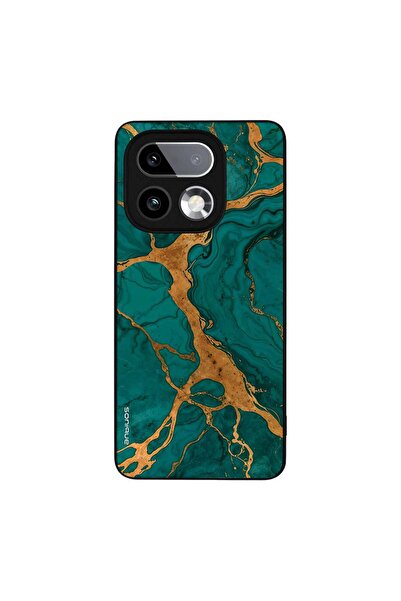 Sonique Θήκη Marble Series για Realme 16 Pro Plus Πράσινο
