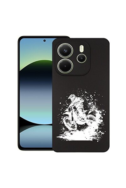 bestcase Калъф за Xiaomi Redmi Note 14, Мотокрос, Тънък силиконов 0.8ММ, Удар...