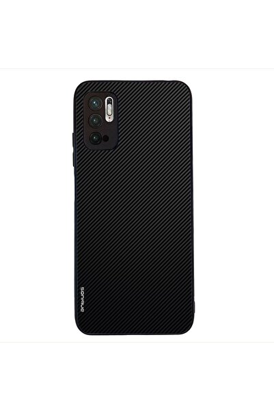 Sonique Θήκη Carbon Series για Xiaomi Redmi Note 10 5G / Poco M3 Pro 5G Μαύρο