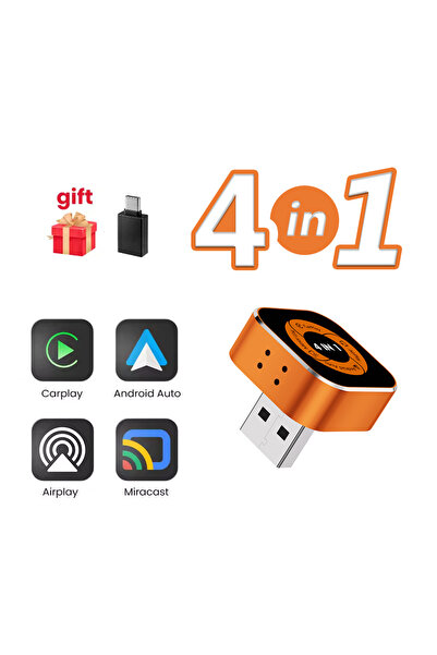Choice U10-6 4IN1 2026 FLIXIVI محول بلوتوث مستقر 4 في 1 لـ CarPlay وAndroid A...