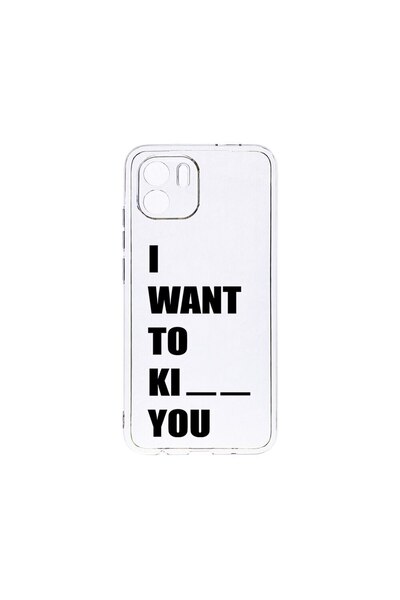 bestcase Прозрачен силиконов калъф 2ММ, Съвместим с Xiaomi Redmi A1, Искам да...