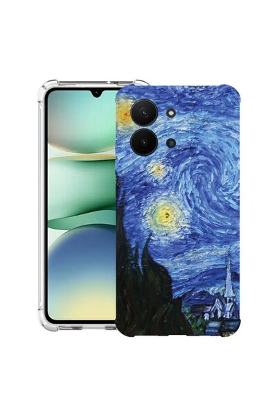 bestcase Husă pentru Xiaomi Redmi 15C 4G (171 MM) cu design Van Gogh - Noapte...