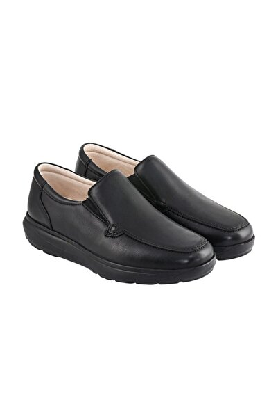 Dr.Comfort Dr. Comfort 10013 Siyah Hakiki Deri Ortopedik Diyabetik Erkek Şeke...
