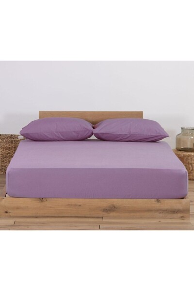 Nef Nef Homeware Nef Nef Τζέρσεϊ Εφαρμοστό Σεντόνι 140x200+30 Αμέθυστος