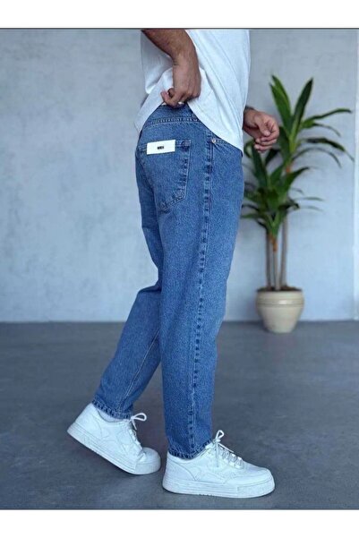 More Black We11 Light Blue Boyfriend Pants